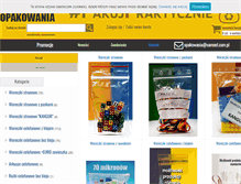 Tablet Screenshot of opakowania.samnet.com.pl